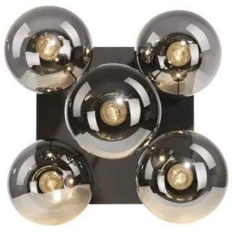 JUST LIGHT. 14602-18 - Csillár rúdon WIDOW 5xE14/25W/230V fekete