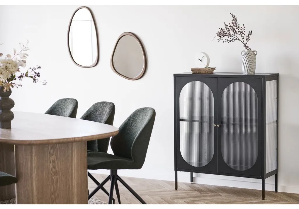 Luxon tükör organikus forma, fa hatású, 38,5x64,5 cm