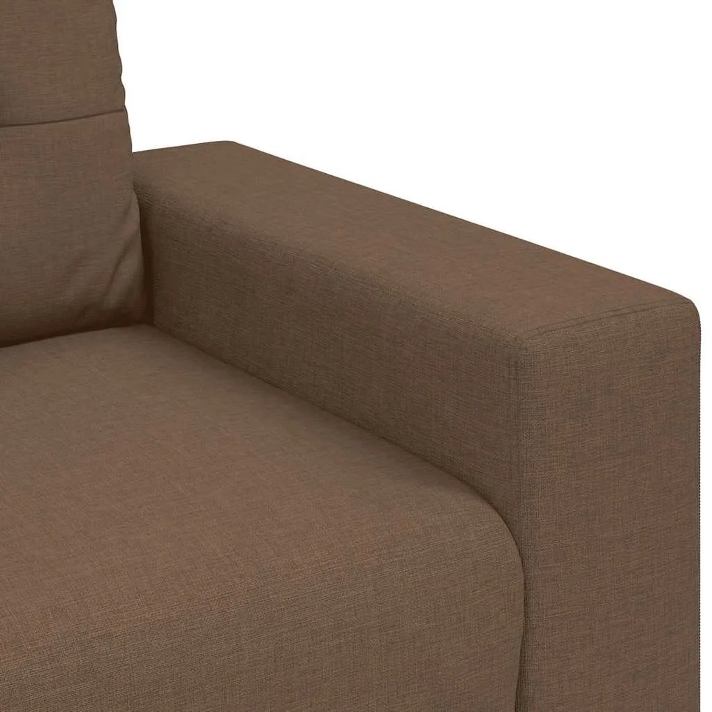 barna szövet loveseat kanapé 120 cm