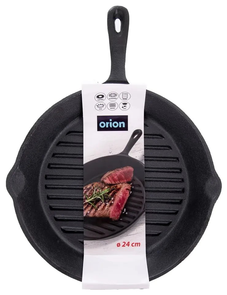 Öntöttvas grill serpenyő ø 24 cm Litina – Orion