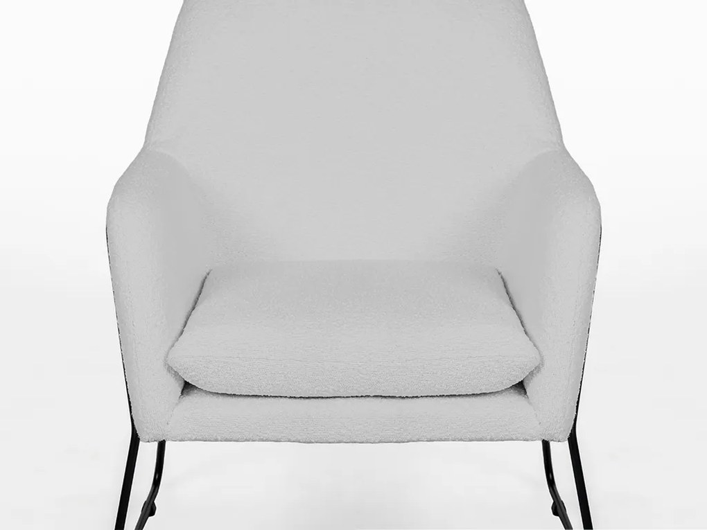 Szürke design karosszék MILAN
