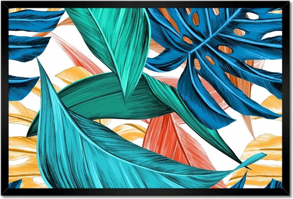 Poszterek keretben 60x40 Levél kompozíció