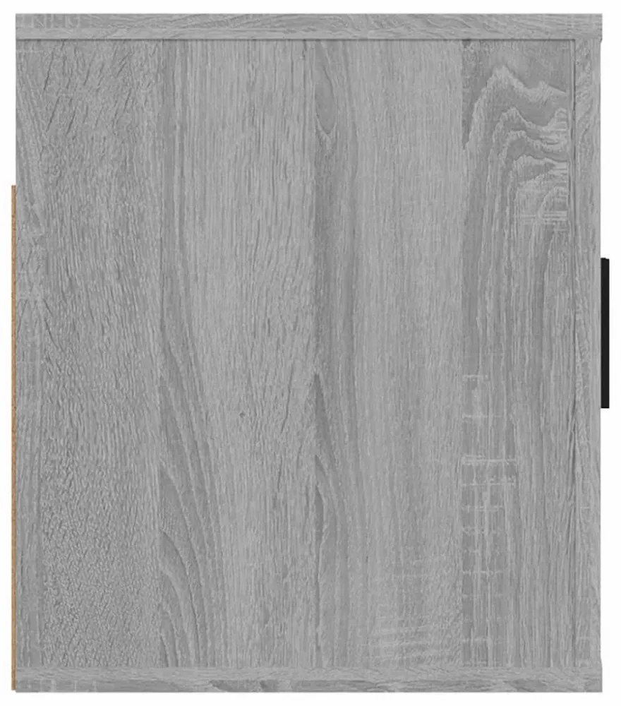 szürke sonoma színű fali TV-szekrény 100x34,5x40 cm