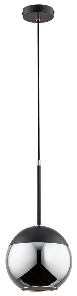 Csillár zsinóron VOLDA 1xE27/60W/230V fekete