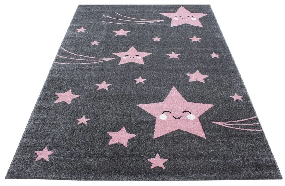 Rózsaszín-szürke gyerek szőnyeg 140x200 cm Kids – Ayyildiz Carpets