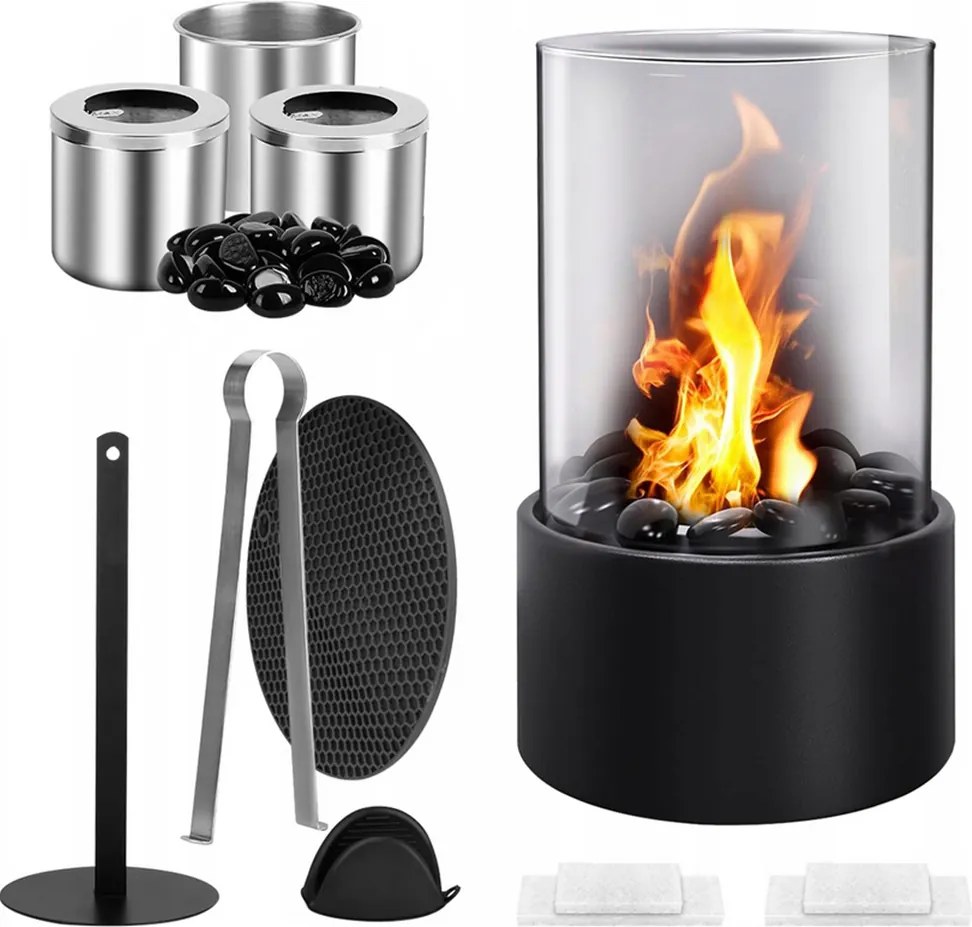 Szabadonálló Füstmentes Biokandalló Otthonra Kerti Terasz Bio Kandalló 26x16cm