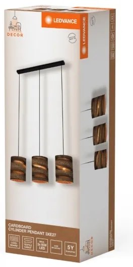 Ledvance - Csillár zsinóron DECOR CARDBOARD 3xE27/15W/230V