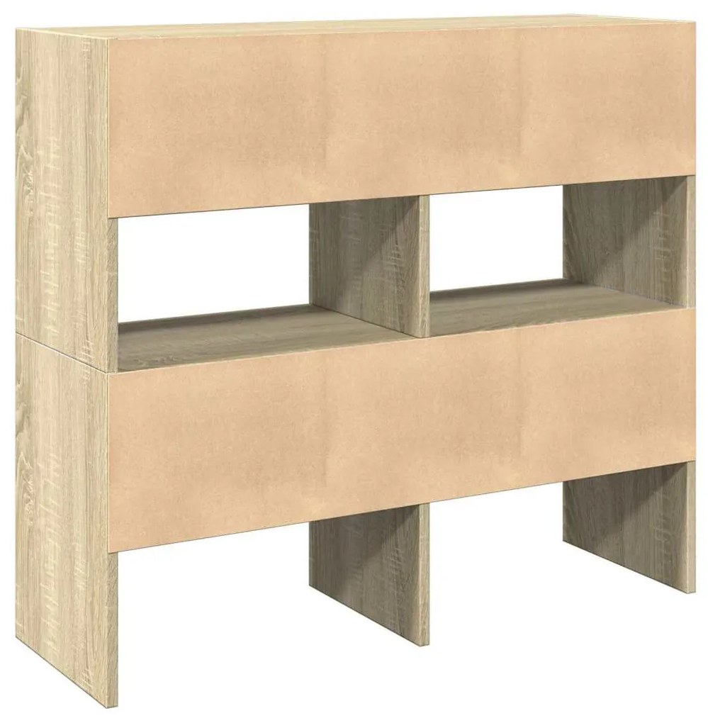 cipőtartók 2 db egymásba rakható Sonoma tölgy 89,5x30x40 cm