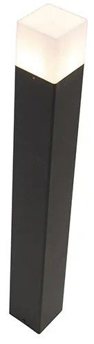 Kültéri állólámpa fekete opálfehér árnyékolóval 70 cm - Denmark