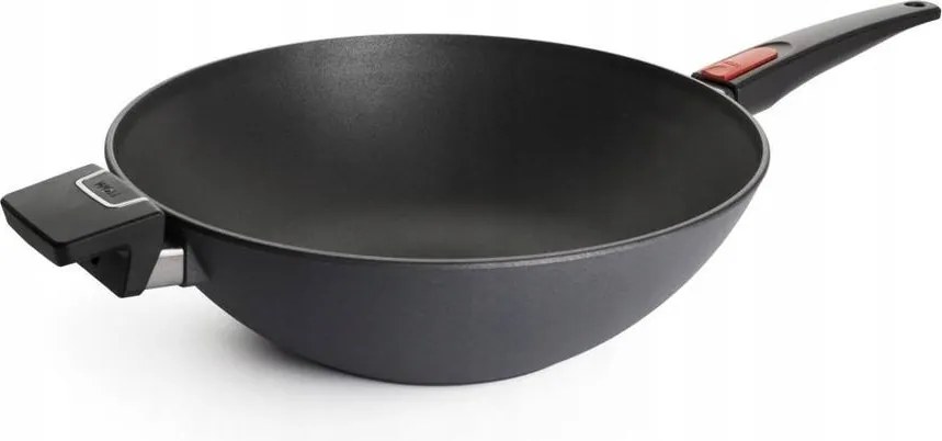 Tapadásmentes wok serpenyő levehető fogantyúval, 34 cm