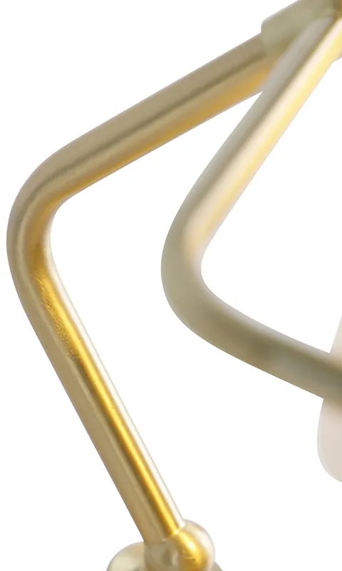 Klasszikus arany színű jegyzői lámpa opál üveggel - Banker