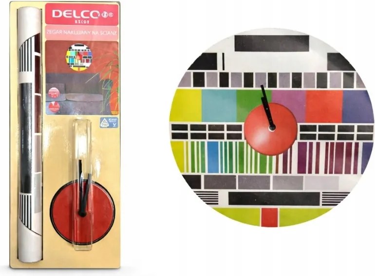 Delco Falra ragasztható falióra 40 x 40 cm