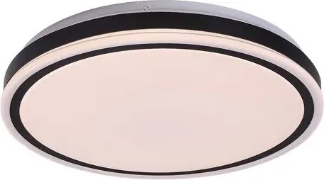 Rabalux corlet beltéri mennyezeti led lámpa távírányítóval 20w 1500lm ip20 38,5cm átmérő  fekete