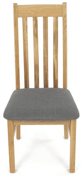 Natúr Tömörfa Étkezőszék, Szürke Üléssel. C-2100 GREY2