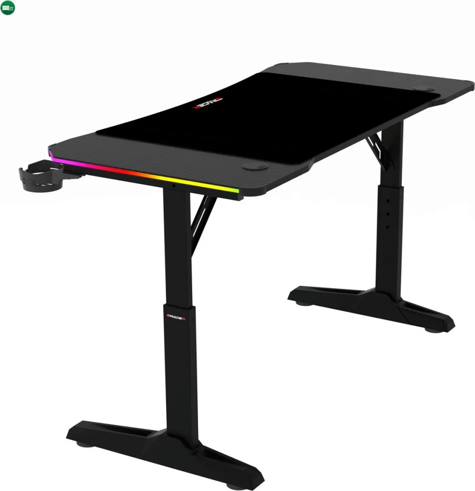 NERO állítható gamer asztal 160 × 60 cm