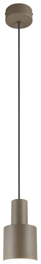 Sötétbarna függőlámpa fém búrával ø 12 cm Agudo – Trio