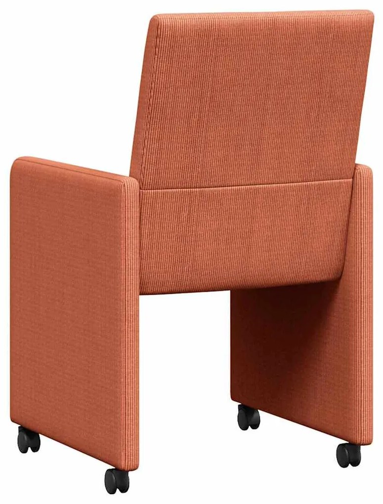 Kerekes Étkező Székek 2 pcs Piros narancs 57 x 66 x 94 cm