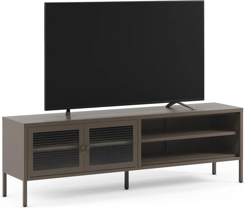 Szürke fém TV-állvány 160x50x35 cm Layna – Marckeric