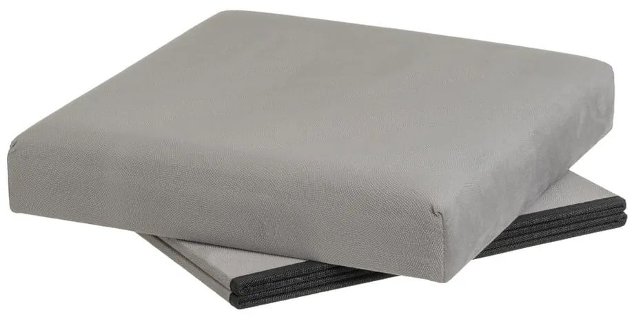 Világosszürke bársony puff Estela – Casa Selección