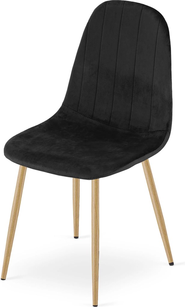 Étkezőszék PADVA VELVET, fekete
