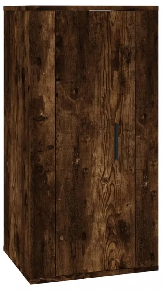 vidaXL 8 részes füstös tölgy színű szerelt fa TV-szekrényszett