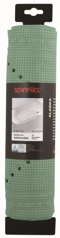 Spirella ALASKA csúszásgátló fürdőkád alátét,zöld, 91 x 36 cm