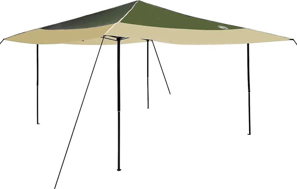 vidaXL Tetősátor Zöld 395 x 395 x 251 cm szövet