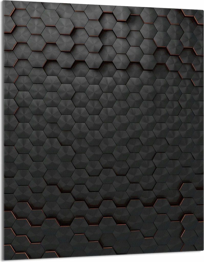 Üveg Vágódeszka 40x52 Fekete Konyhai