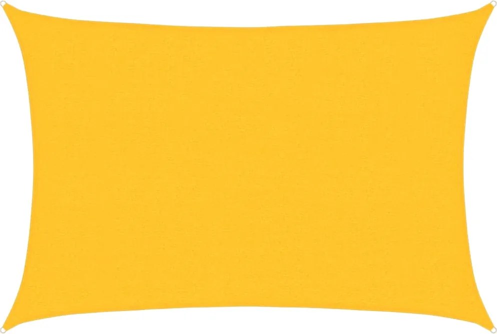 vidaXL sárga HDPE napvitorla 160 g/m² 2,5 x 4 m