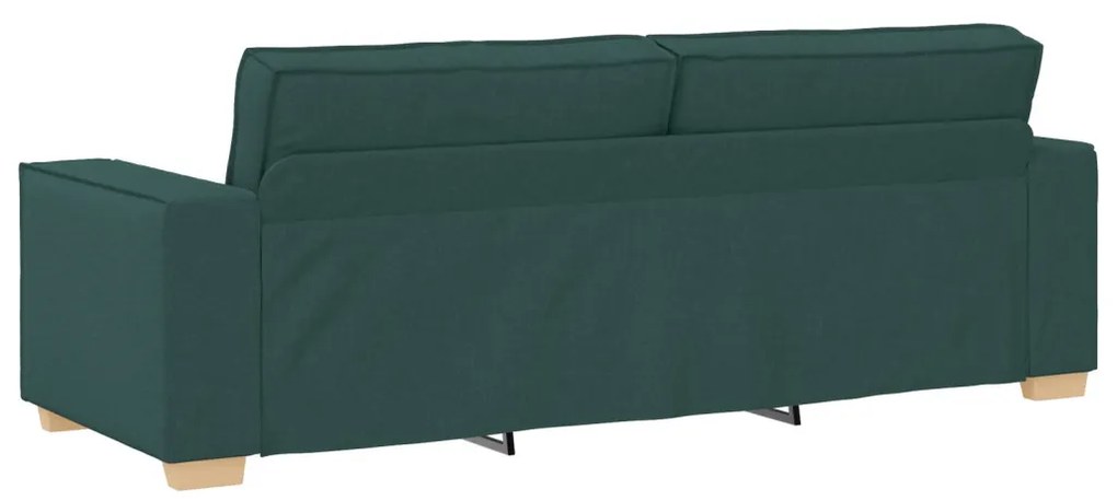 vidaXL 3-üléses kanapé sötétzöld 180 cm szövet