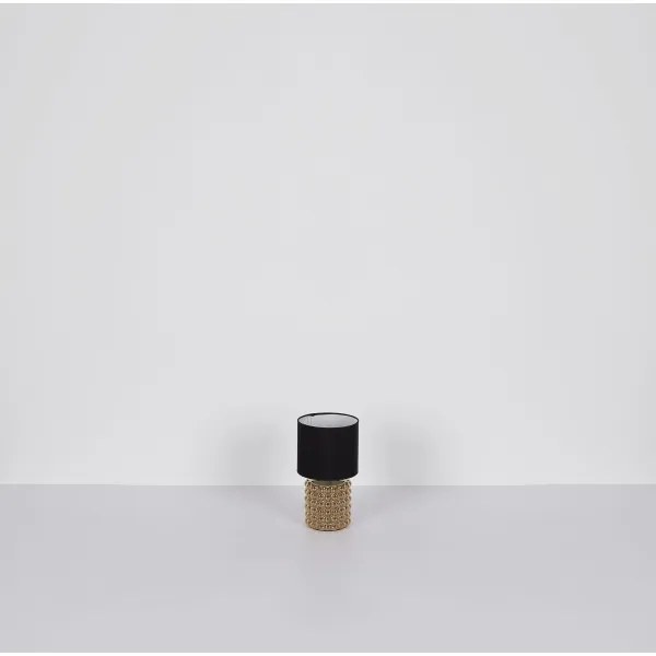 Globo 21626 - Asztali lámpa VALENTINO 1xE14/40W/230V fekete/arany