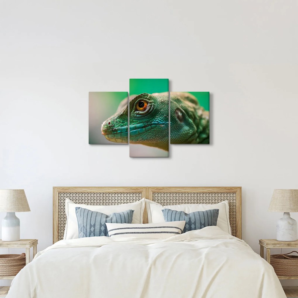 Részletes kép a gyíkról (90x60 cm)