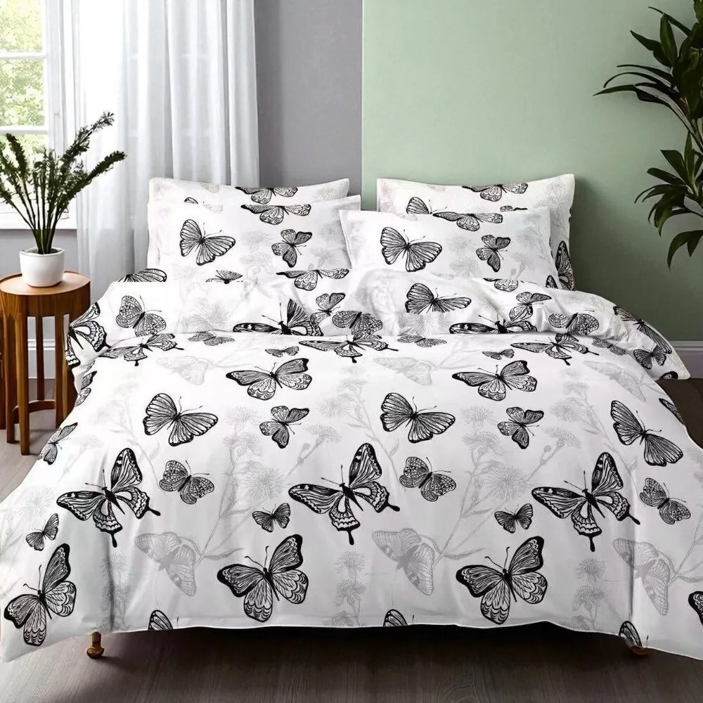 Ágynemű OPRAH WHITE BUTTERFLIES 7 részes 140X200 cm