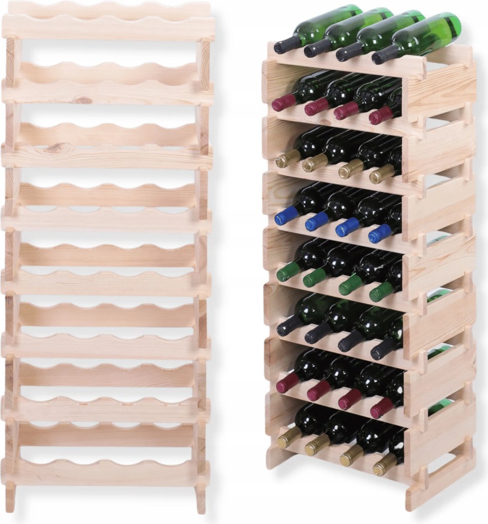 Bortartó állvány moduláris palacktartó állvány 8x4 építs úgy, mint az építőkockák szerszámok nélkül