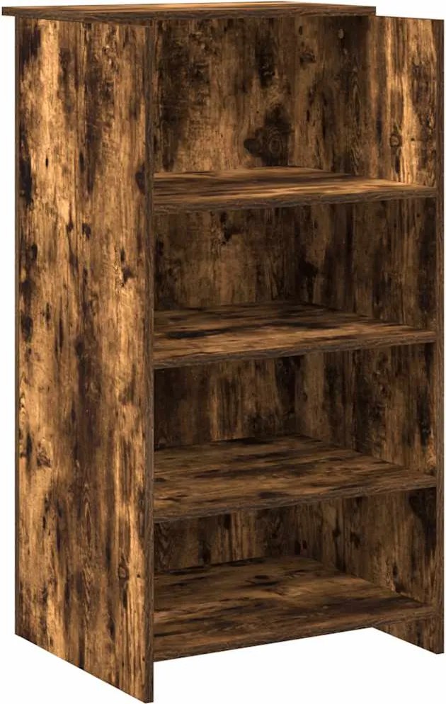 vidaXL recepciós pult füstös tölgy 55x50x103,5 cm szerelt fa