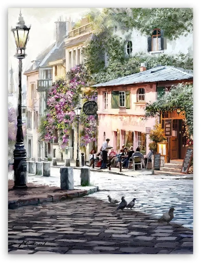 Canvas Summer Corner kép, 60 x 80 cm - Styler