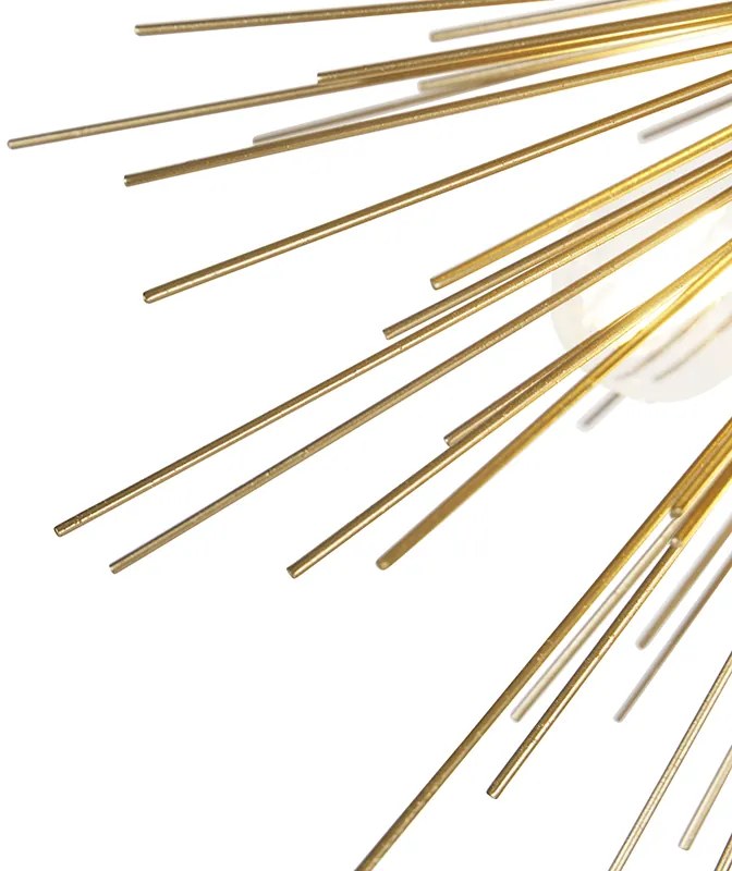 Art Deco függőlámpa arany 6-lámpás - Broom