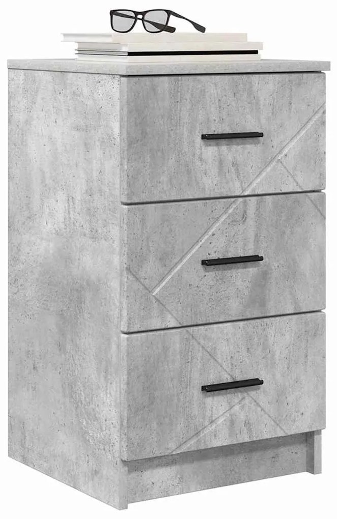 Éjjeliszekrény fiókkal Beton szürke 38 x 38 x 66 cm Faanyag