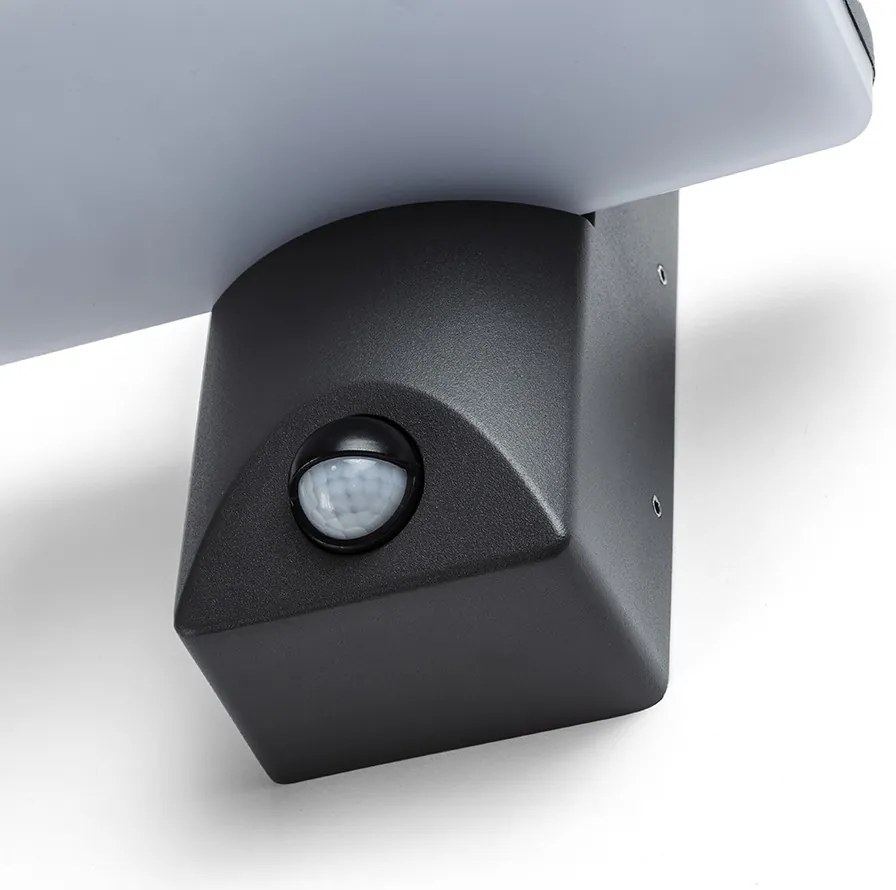 RENDL RINA PIR fali lámpa antracitszürke 230V LED 12W IP65 3000K