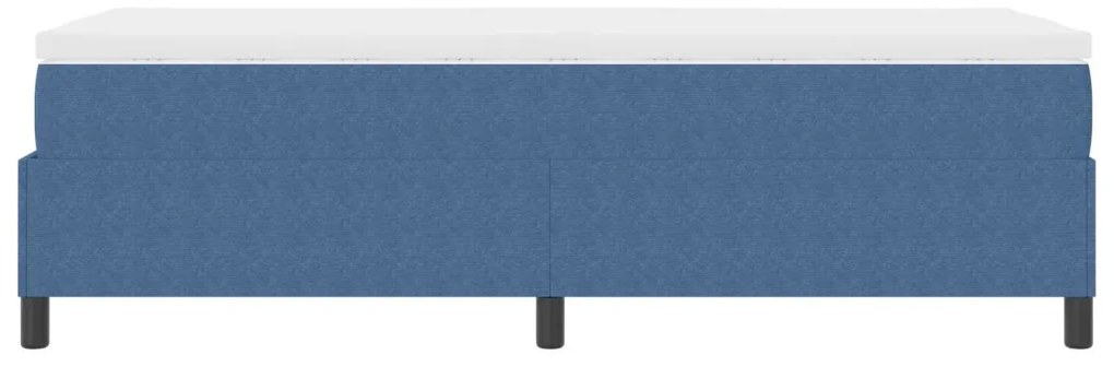 Boxspring ágy matraccal Kék 90x200 cm Bársonyos szövet