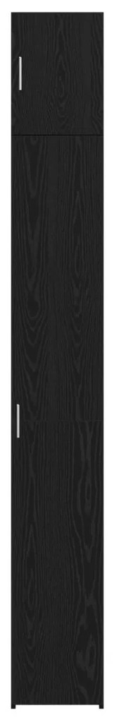 Slim tárolószekrény Fekete tölgy 30x42.5x225 cm Szerelt fa