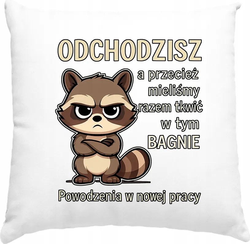 Távozó párna Búcsú a munkától Fehér