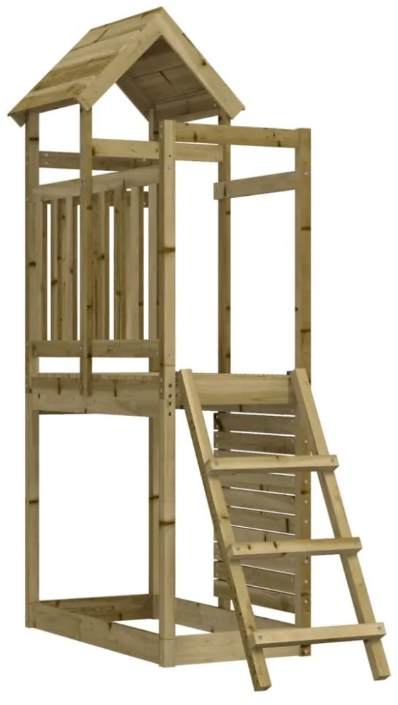 impregnált fenyőfa kültéri játszószett 52,5 x 110,5 x 214 cm