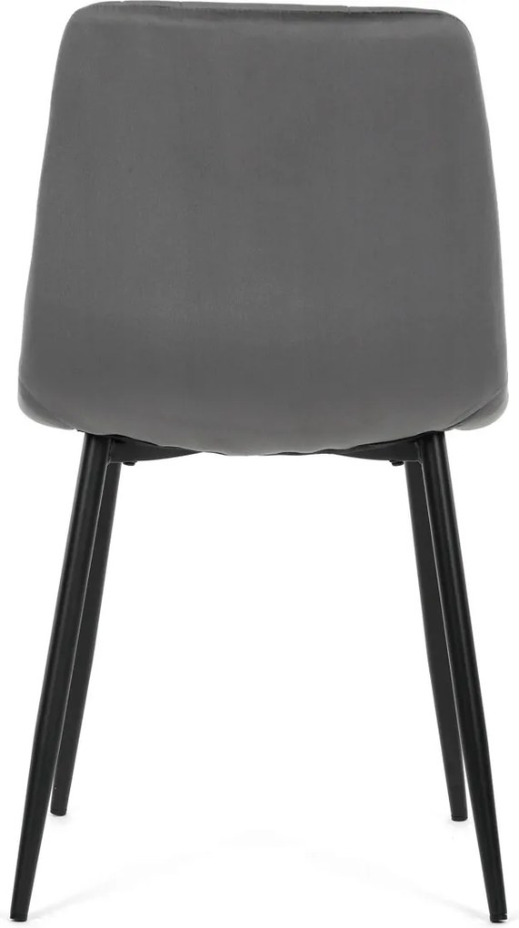 CT-V5081 GREY4 szürke bársony étkezőszék