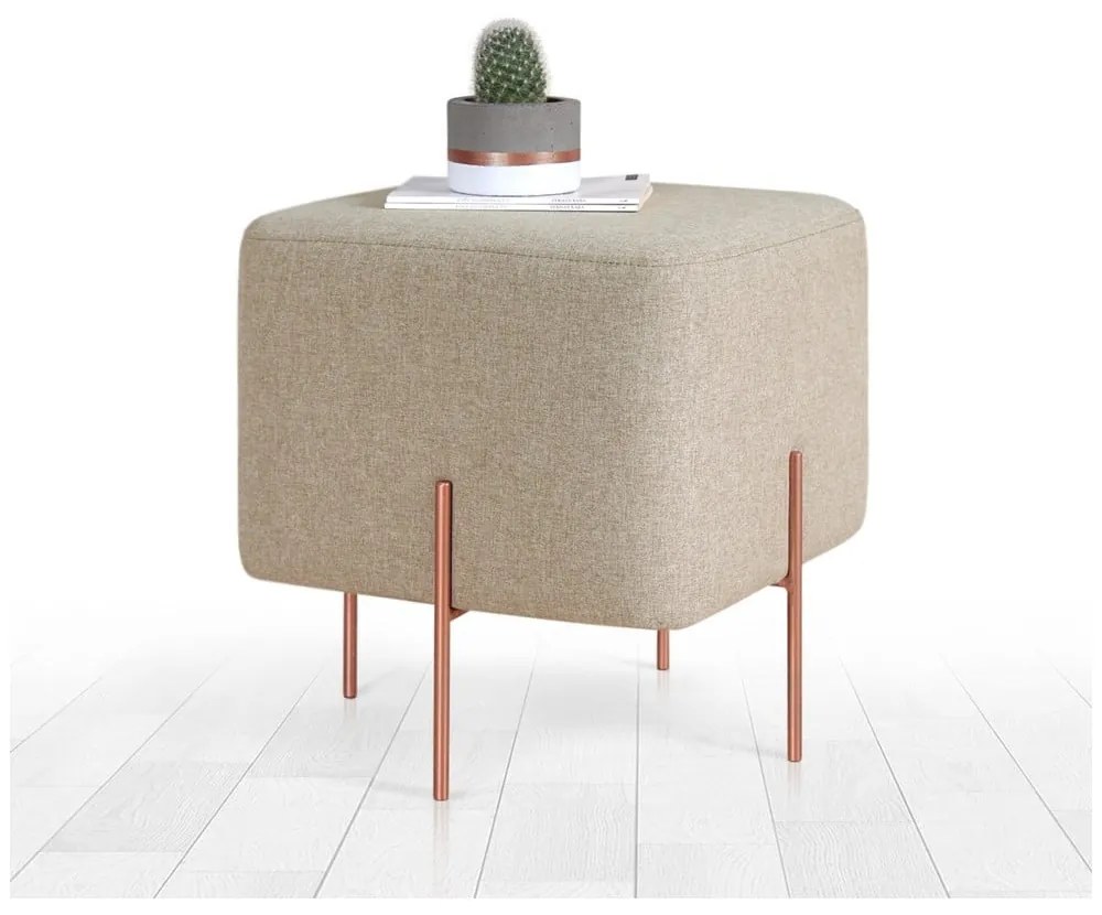 Bézs puff Copper – Artie
