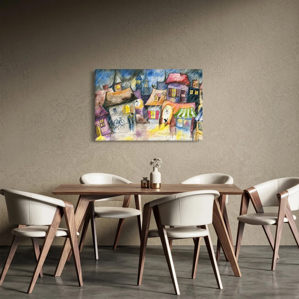 Kép - esős este (90x60 cm)