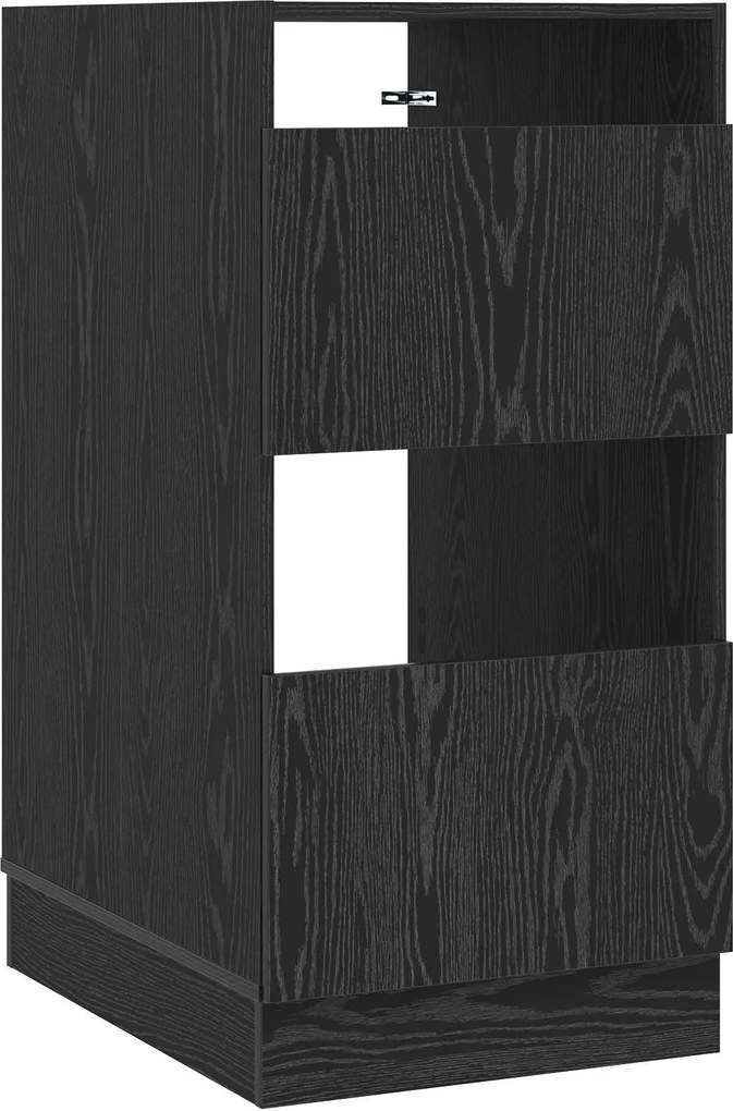 vidaXL Mosókonyha Szekrény Fekete tölgy 50 x 68 x 102 cm Faanyag