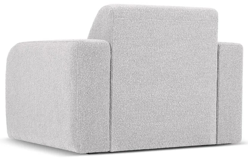 Világosszürke buklé fotel Molino – Micadoni Home