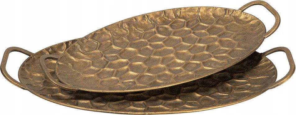 2 db Inca Dekorációs Tálca arany