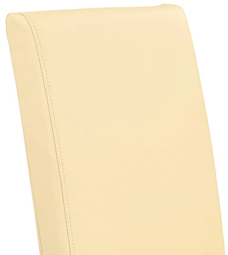 Kelly bőr étkezőszék bézs színben